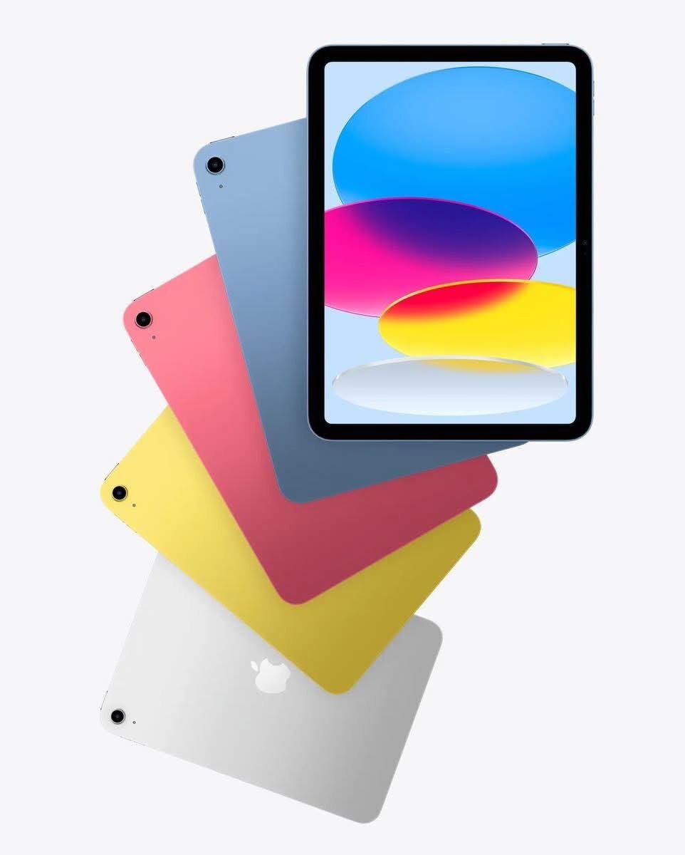 iPad coloré moderne