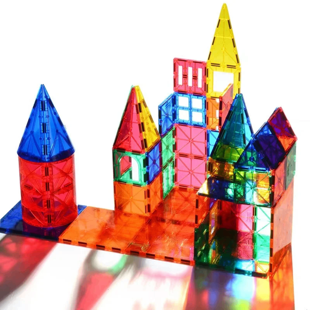 Ensemble de tuiles magnétiques 3D