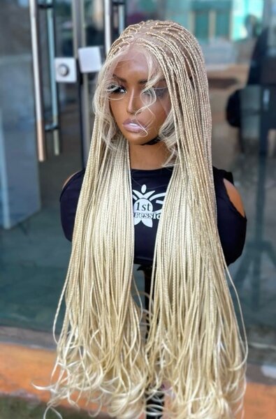 Spiral braids full lacewig