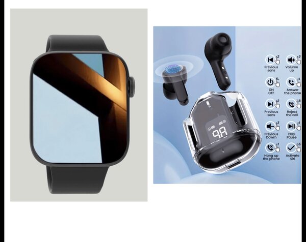 Montre connectée avec airpods