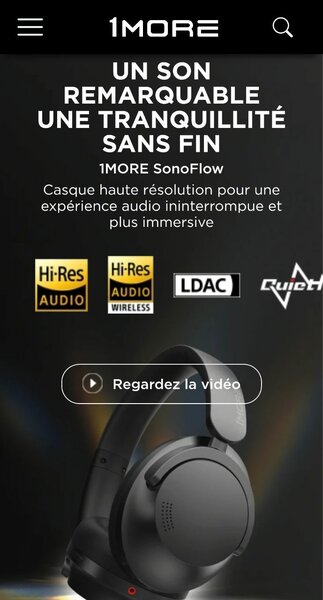 Casque 1MORE SonoFlow Bluetooth