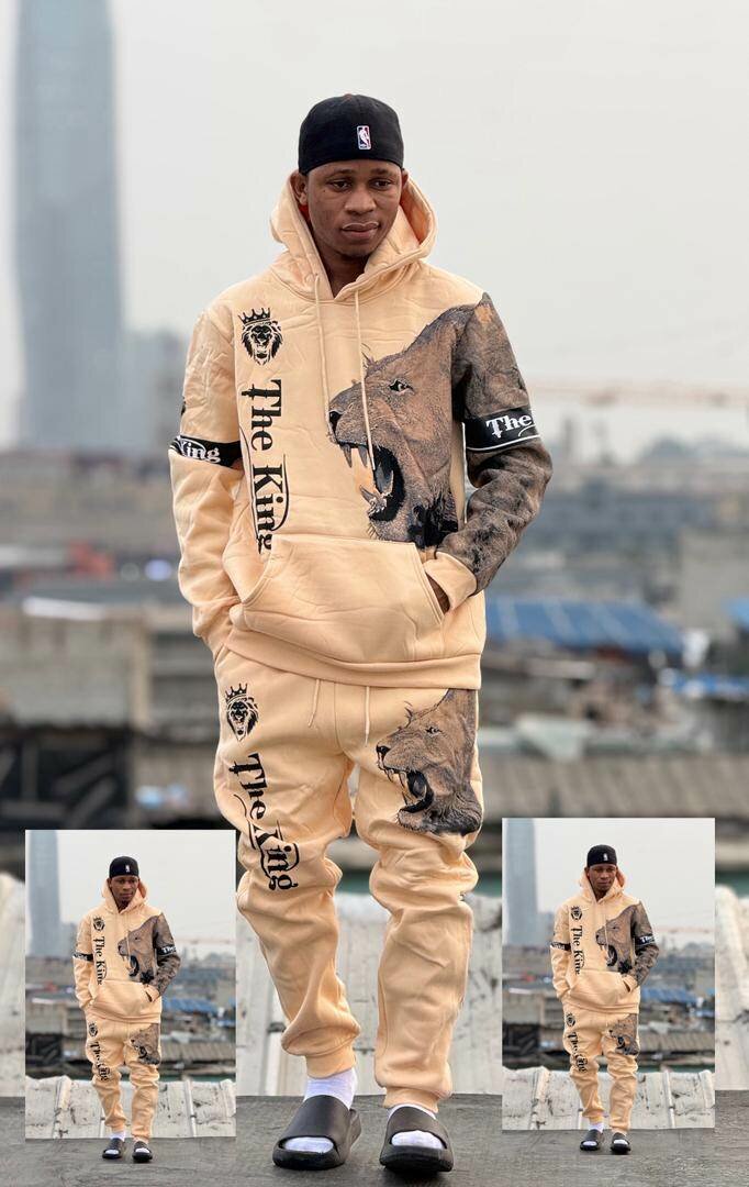 Ensemble survêtement The King imprimé Lion