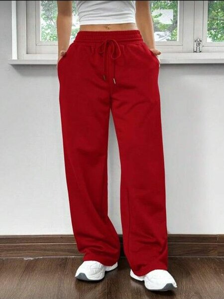 Pantalon de jogging femme rouge