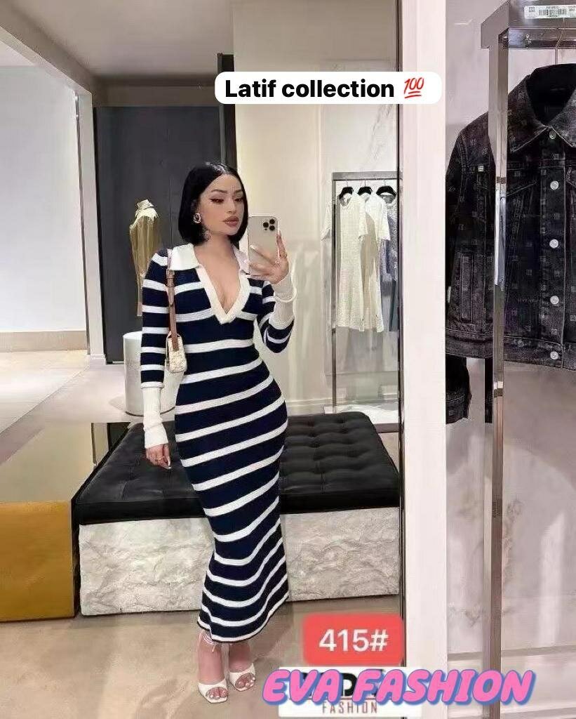 Robe Rayée Élégante