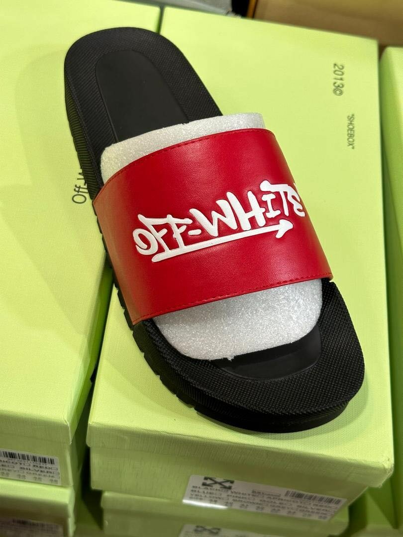 Off-white slippers