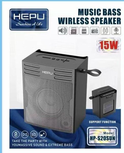 Hepu Enceinte Sans Fil 15W