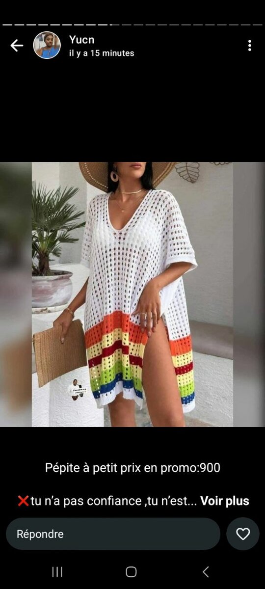 Robe colorée élégante