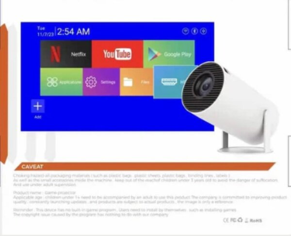 Projecteur Portable 4K WiFi