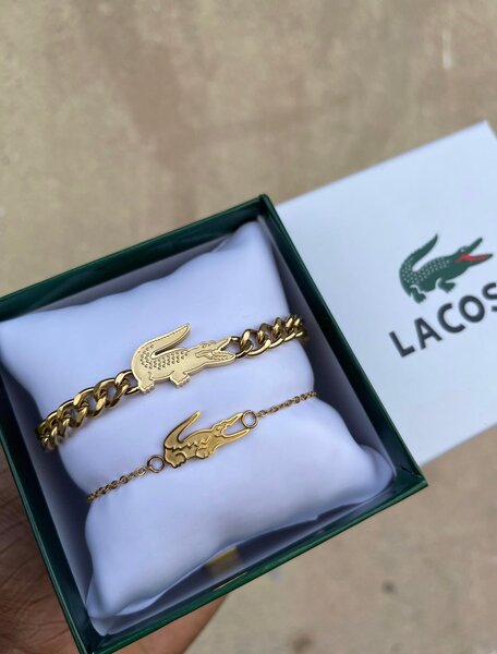 Bracelets en or Lacoste pour homme et femme
