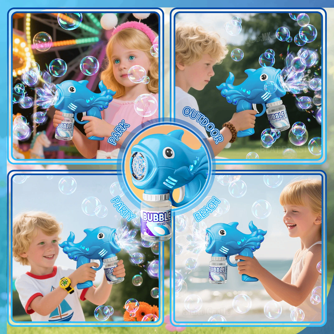Pistolet à bulles enfants requin