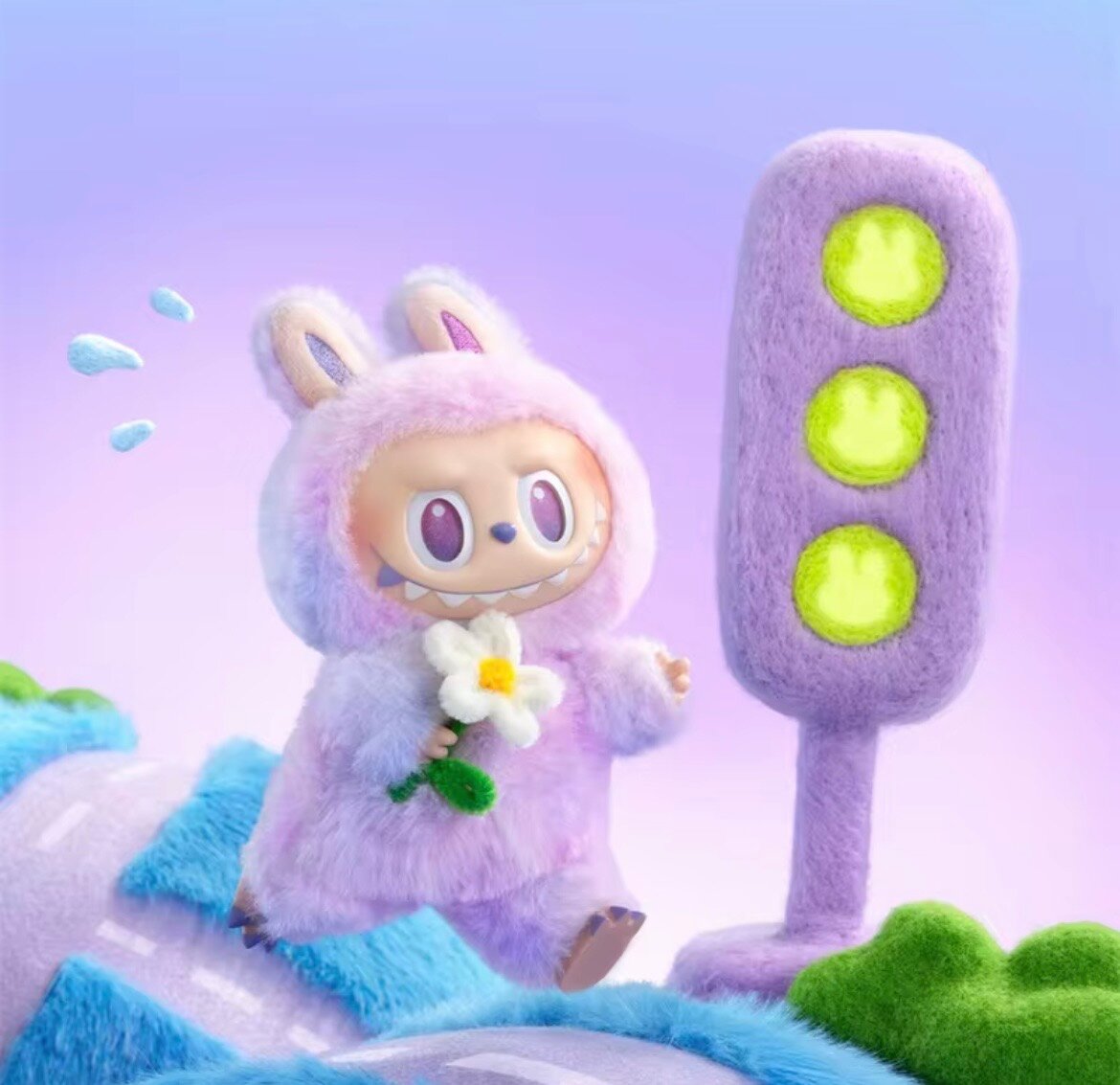 Peluche Lapin Multicolore