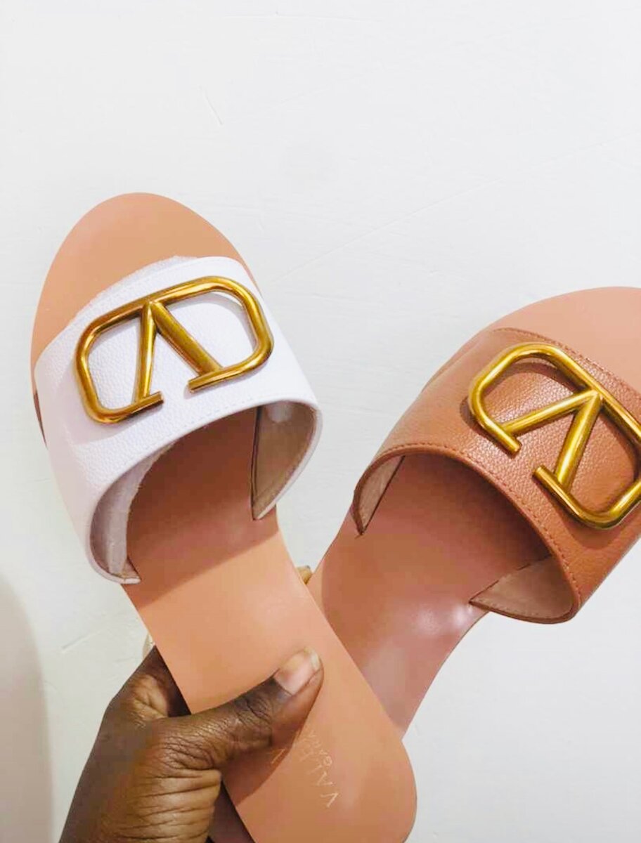 Valentino branded slides