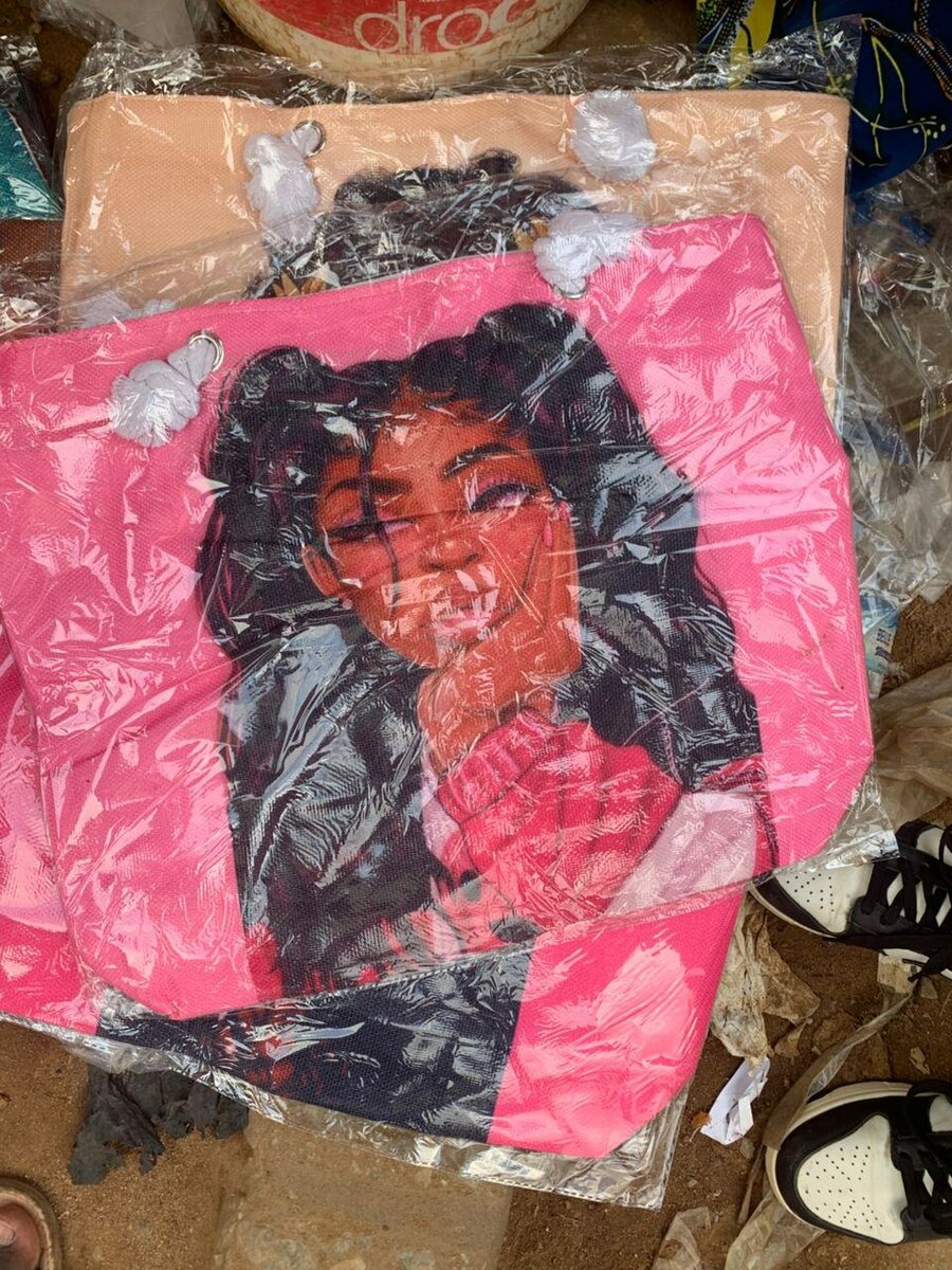 Sac fourre-tout imprimé pour filles