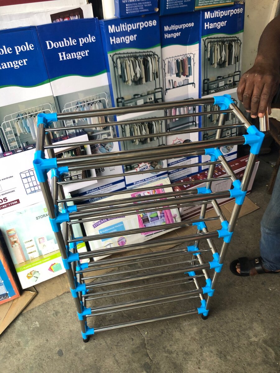 Stainless steel shoe racks