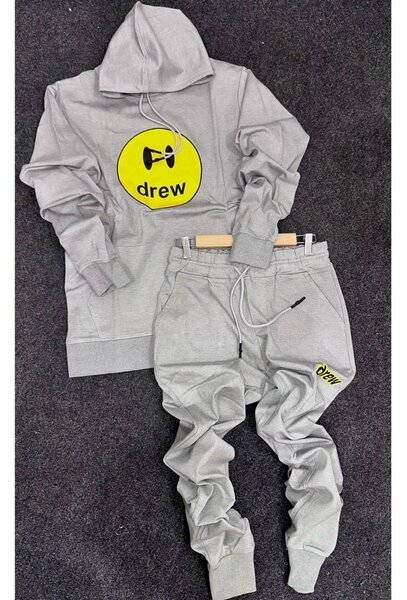 Ensemble de survêtement gris unisexe