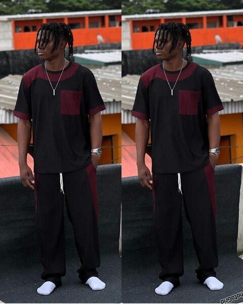 T-shirt et pantalon décontractés pour homme