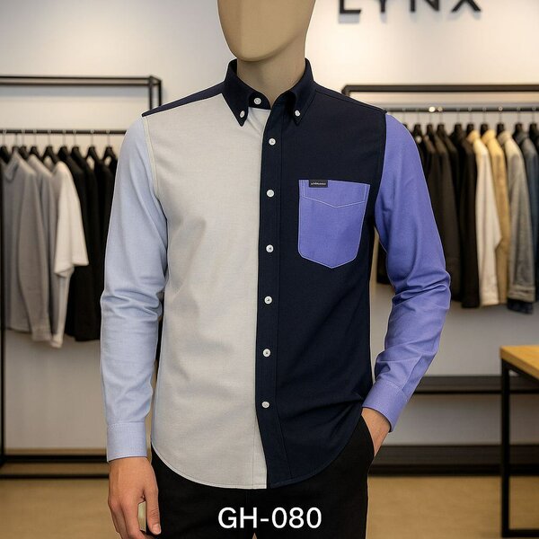 Chemise Bicolore Élégante Homme