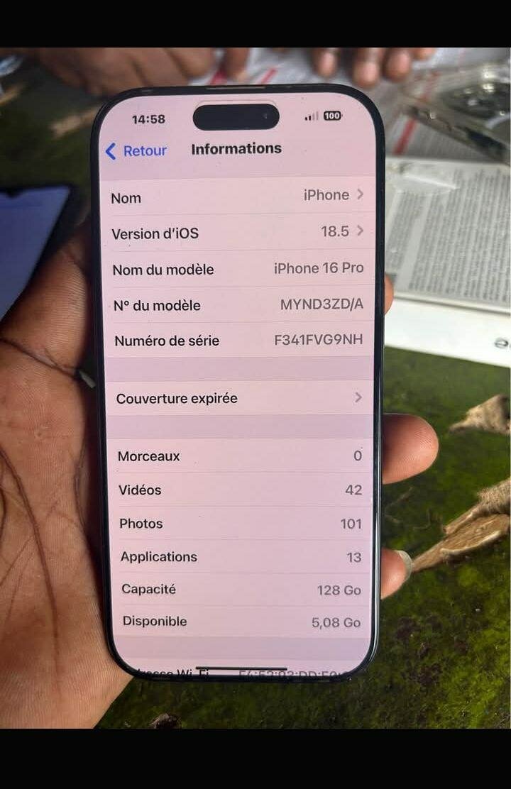 iPhone 16 Pro 128 Go