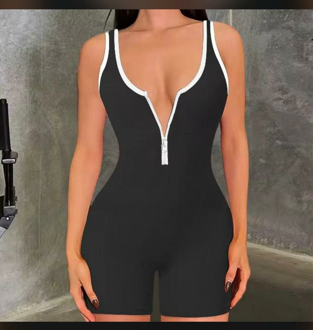 Combinaison Femme Zippée Noir