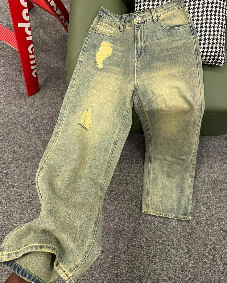Jeans tendance déchirés