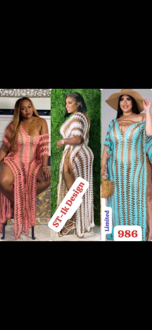 Robe de plage crochet élégante