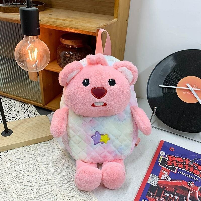 Sac à dos en peluche