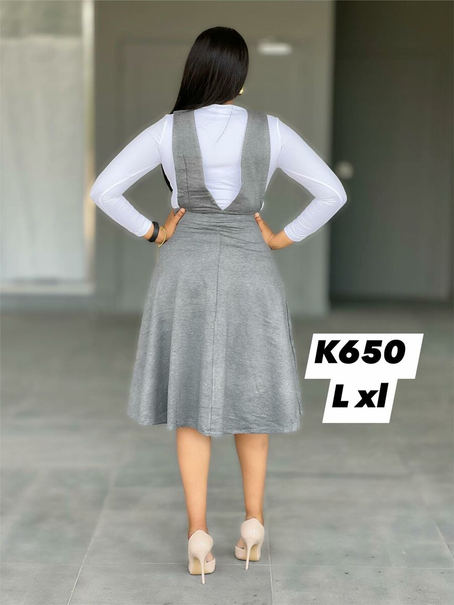 Grey women's sundress