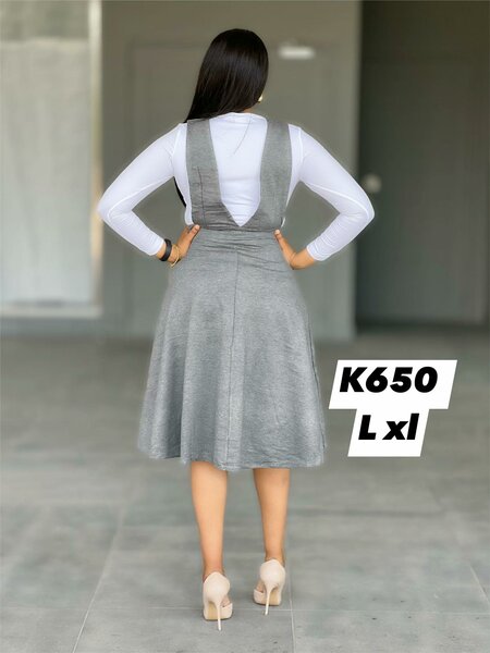 Grey women's sundress