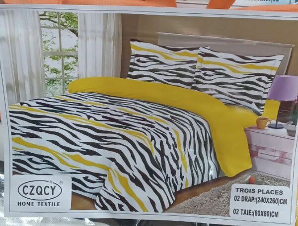 Draps 3 pièces- Ensemble De Literie 3 Places