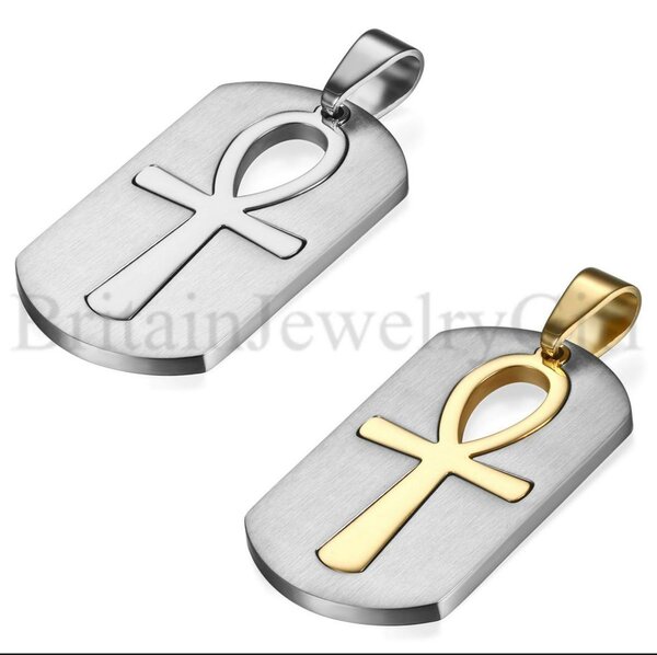 Collier pendentif Ankh doré