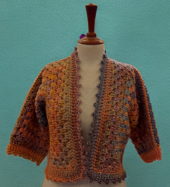 Crochet jacket & hat for women ( M & L size). Turkish Wool.