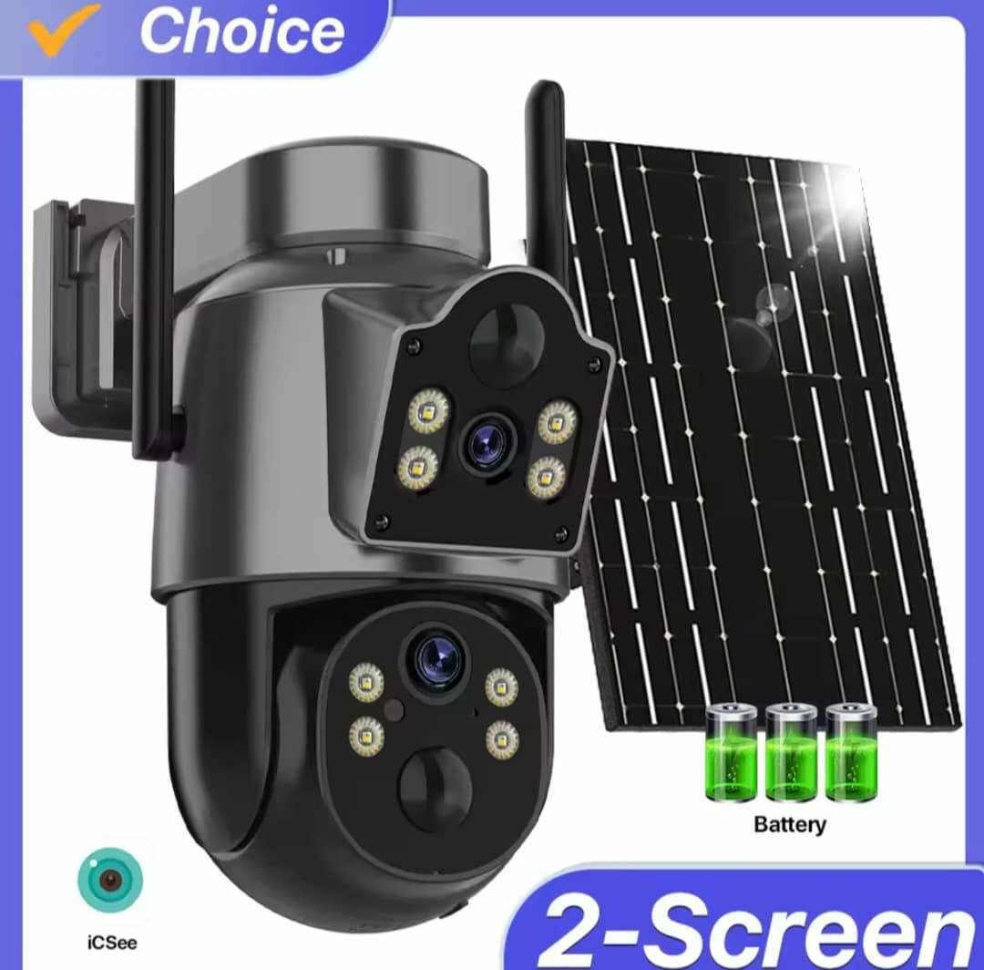 Caméra de surveillance extérieure solaire PTZ, dispositif de