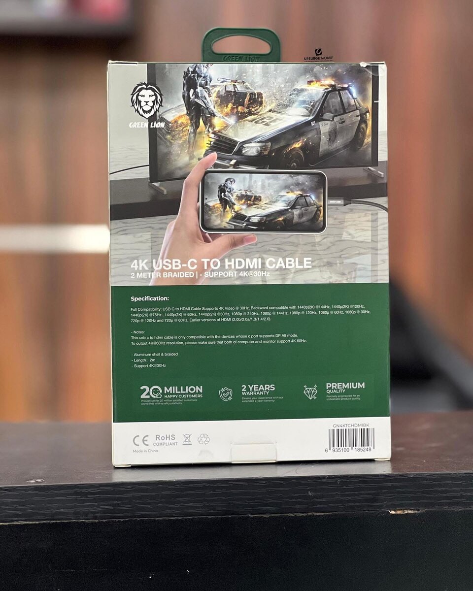 Câble USB-C vers HDMI en 4k