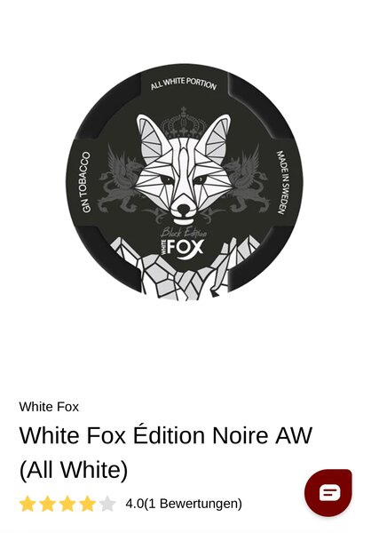 Snus White Fox Black Edition