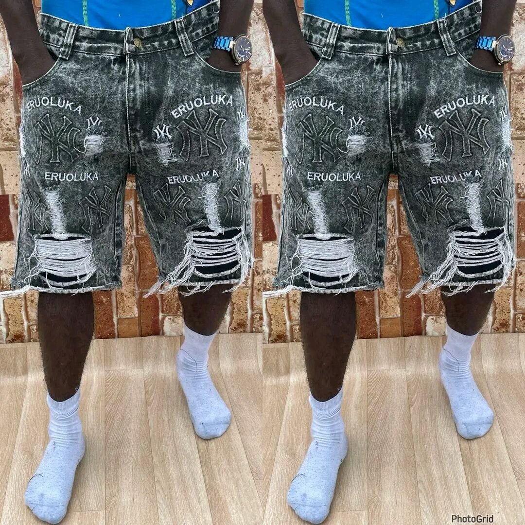 Short en jean décontracté homme