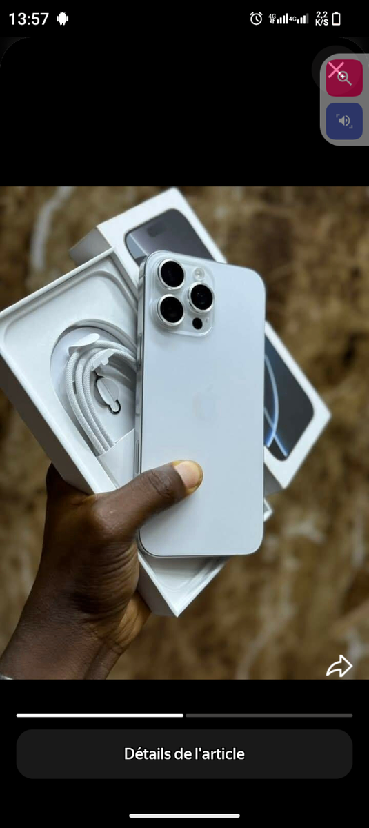 iPhone 14 Pro 256 Go Argent