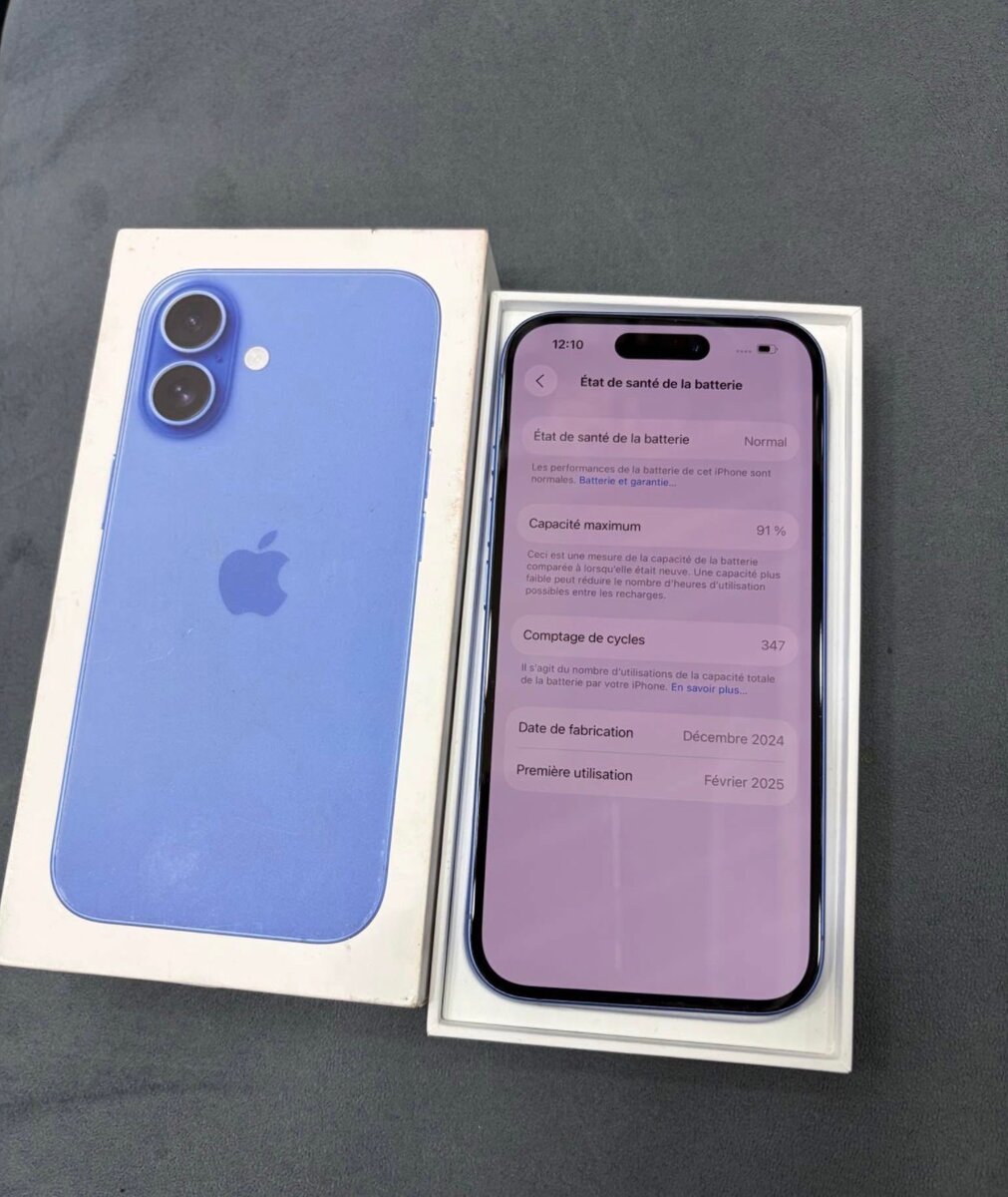 iPhone Bleu Dernier Modèle