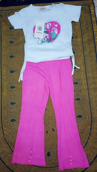 Pentalon complet rose pour fille