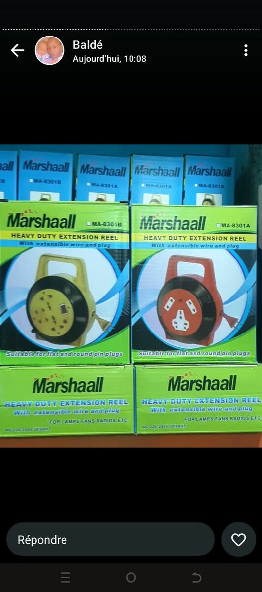 Rallonge électrique lourde Marshall