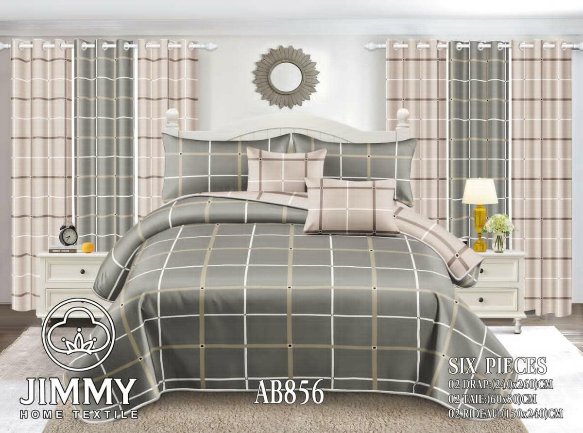 Linge de lit 6 pièces Jimmy Home