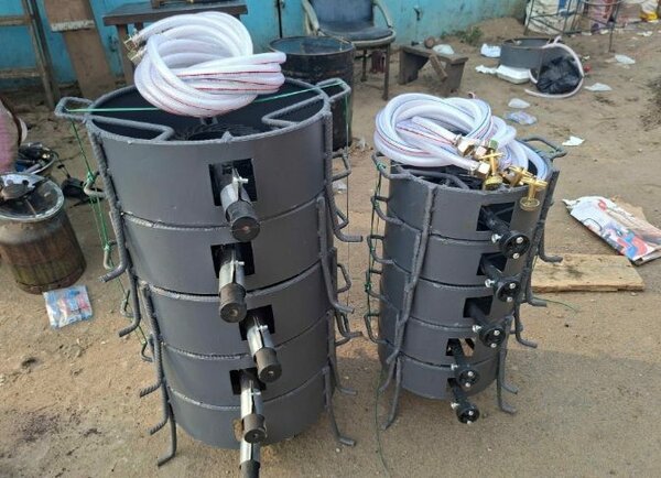 Chaudière à charbon industrielle en métal