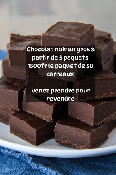 Chocolats noir brute 100%BIO