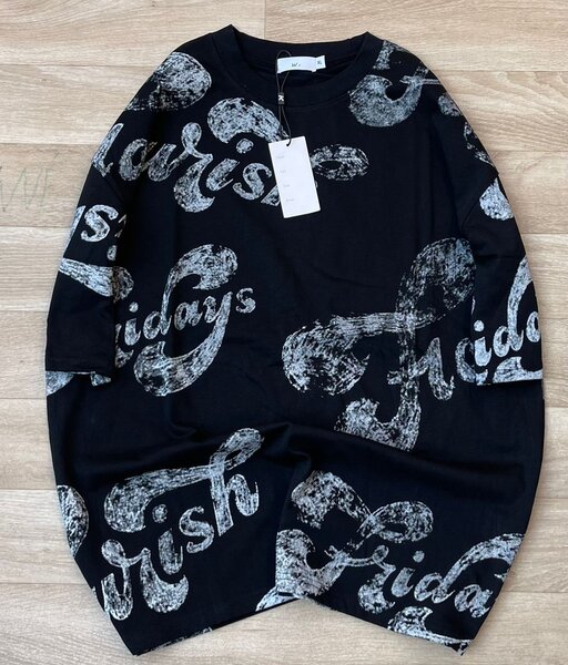 T-shirt noir imprimé tendance