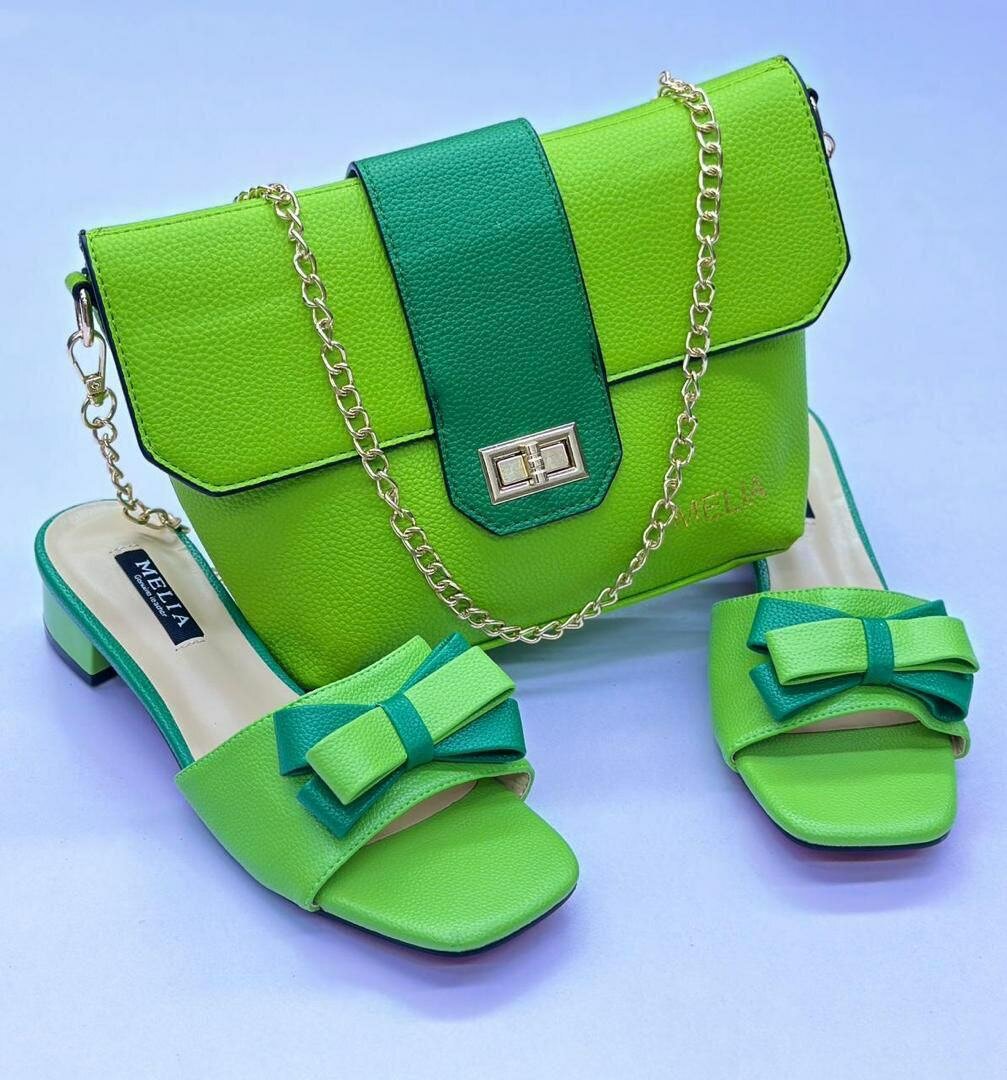 Set sac et sandales coloré