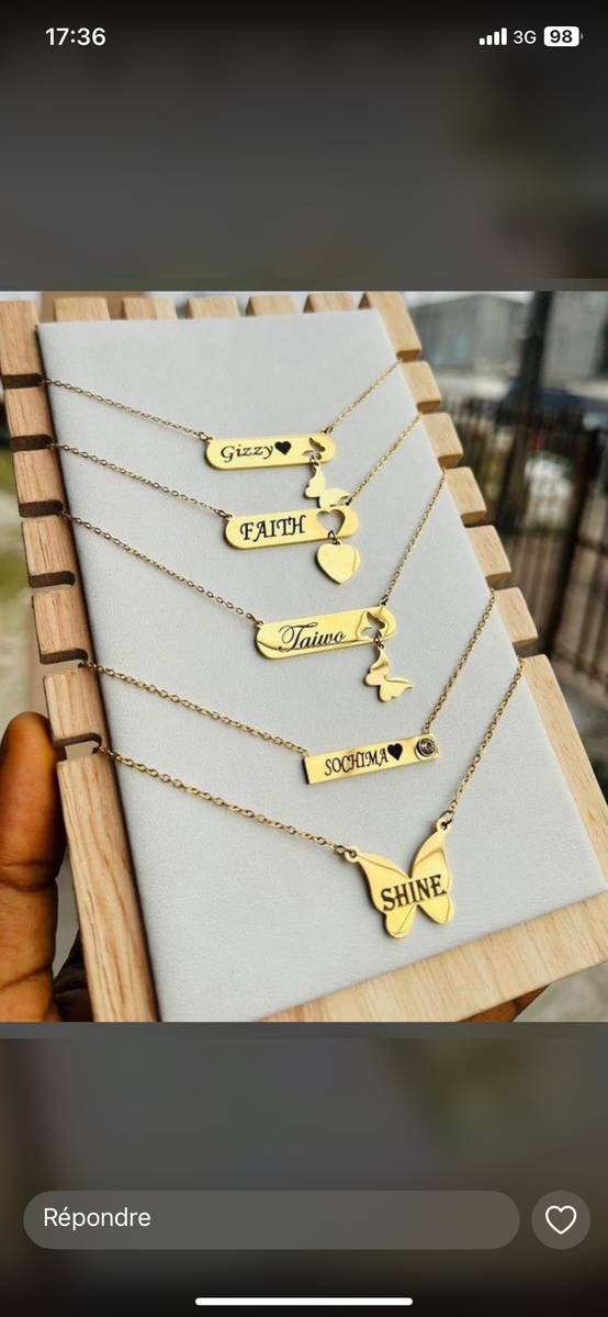 Collier personnalisé cœur