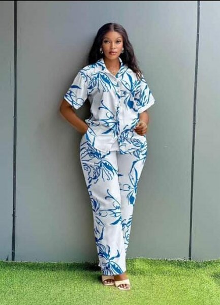 Ensemble Chemise Pantalon Imprimé Femme