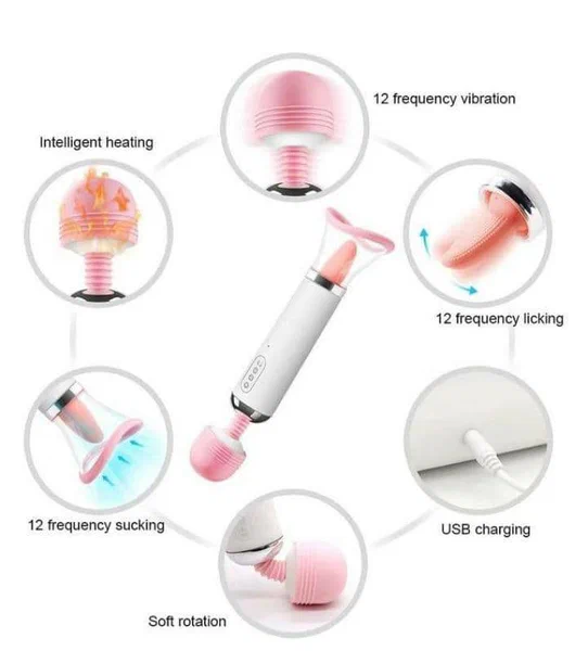 Vibromasseur multifonction étanche