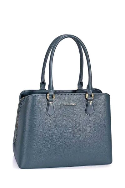 Sac à main en cuir bleu