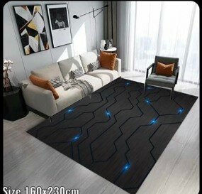 Beautiful and cozy patterned carpet