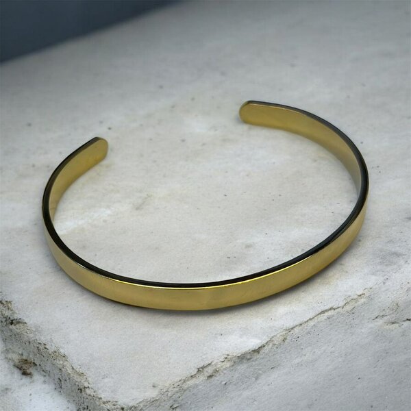 Bracelet jonc plaqué or